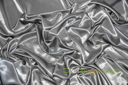 Stretch Charmeuse Fabric by the Yard | Silky Soft Stretch Satin Fabric | 4% Spandex | Multiple Colors |
