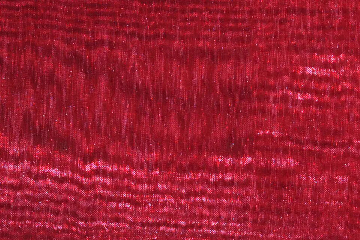 Cranberry Mirror Organza