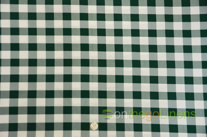 White Hunter Green Picnic Checkers