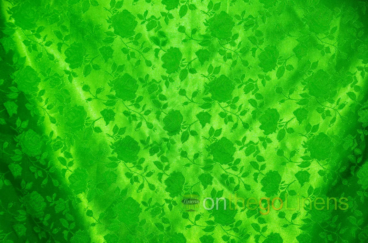 Floral Jacquard Neon Green