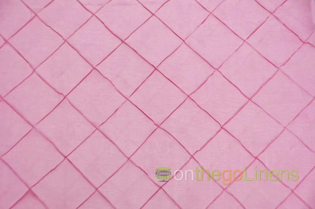 Pintuck 4x4 Table Linens | Diamond Taffeta Tablecloths |Multiple Colors |