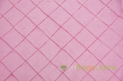 Pintuck 4x4 Table Linens | Diamond Taffeta Tablecloths |Multiple Colors |