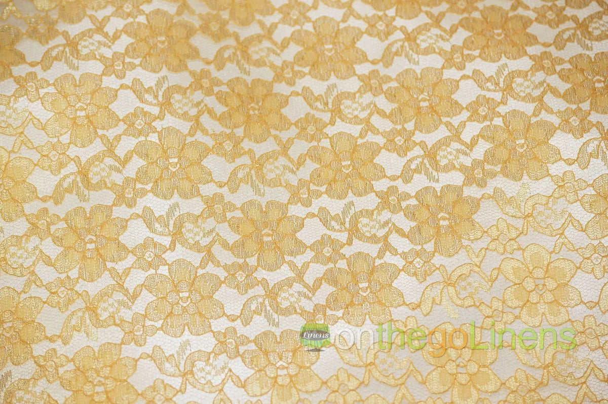 Gold Raschel Lace