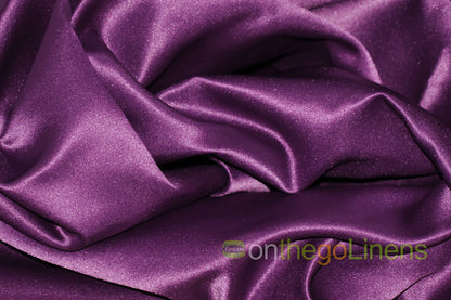 Lamour Satin Fabric by the Yard & Bolt | 100% Polyester Semi Dull Heavy Satin Fabric | 60" Wide | Multiple Colors |