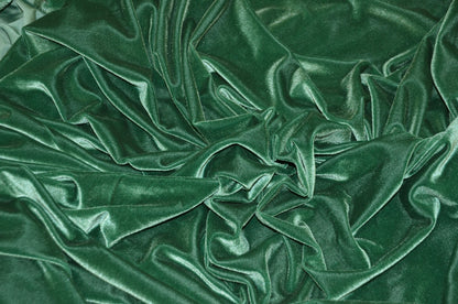 Stretch Velvet Fabric by the Yard | Soft and Smooth Spandex Velvet Fabric | 60" wide | Multiple Colors | Wholesale Bolt Available |