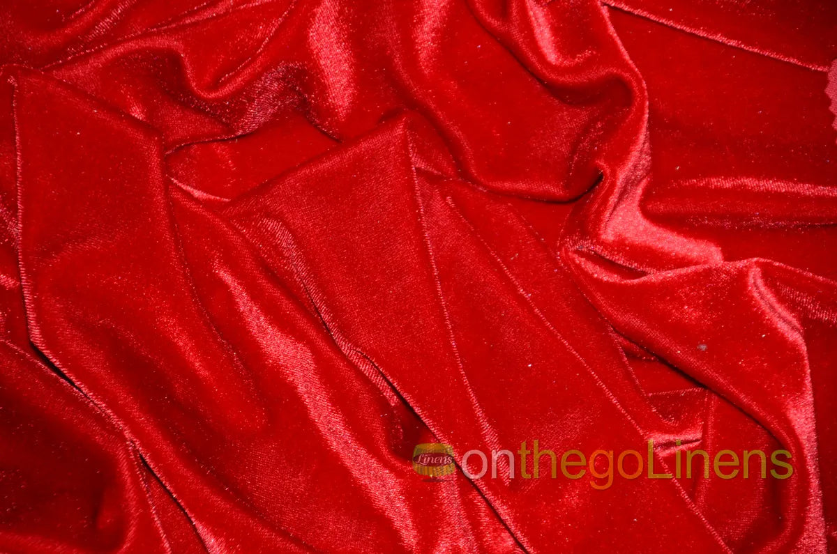 Red Stretch Velvet