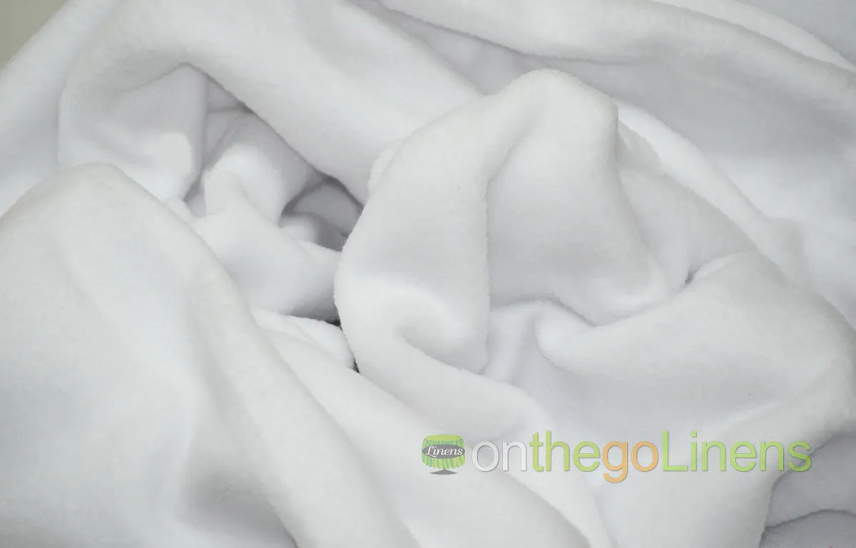 Anti Pill Polar Fleece White