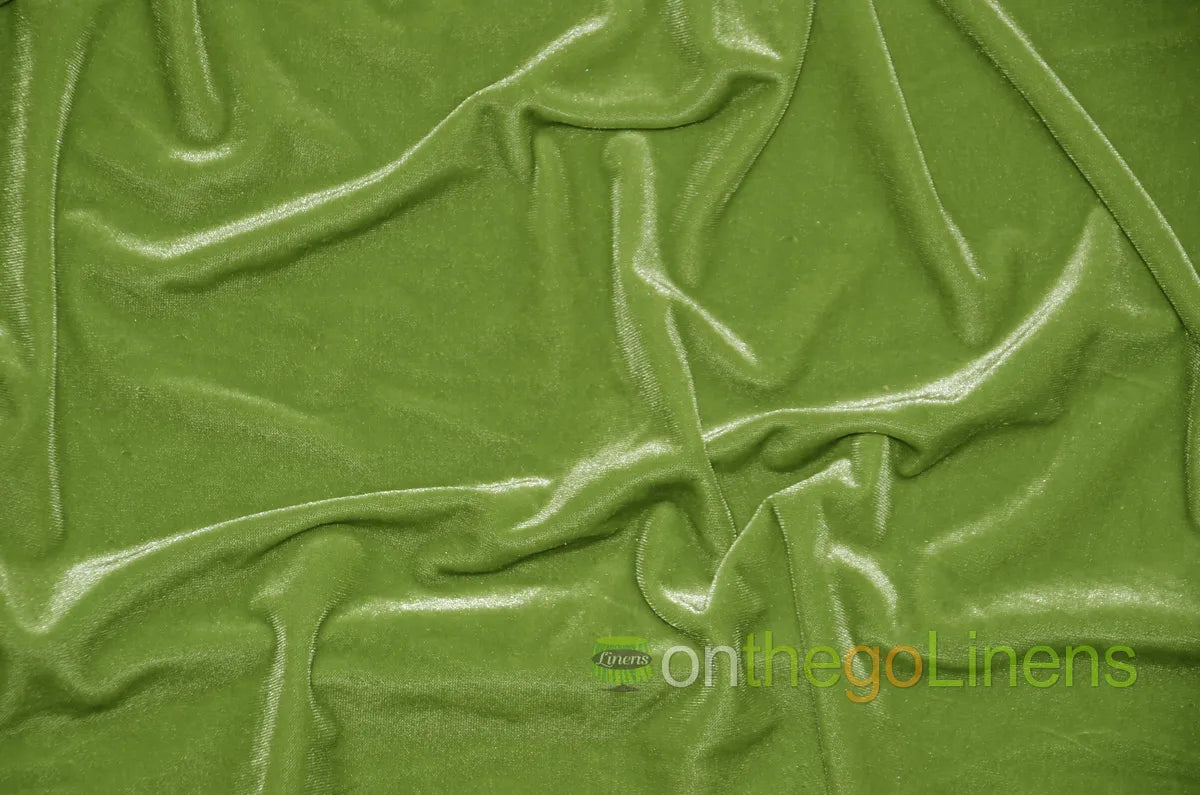 Lime Stretch Velvet