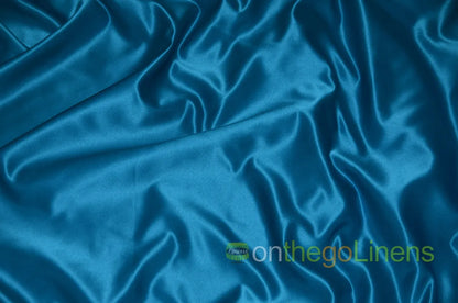 Lamour Satin Tablecloths | 100% Polyester Semi Dull Heavy Satin Table Linens |