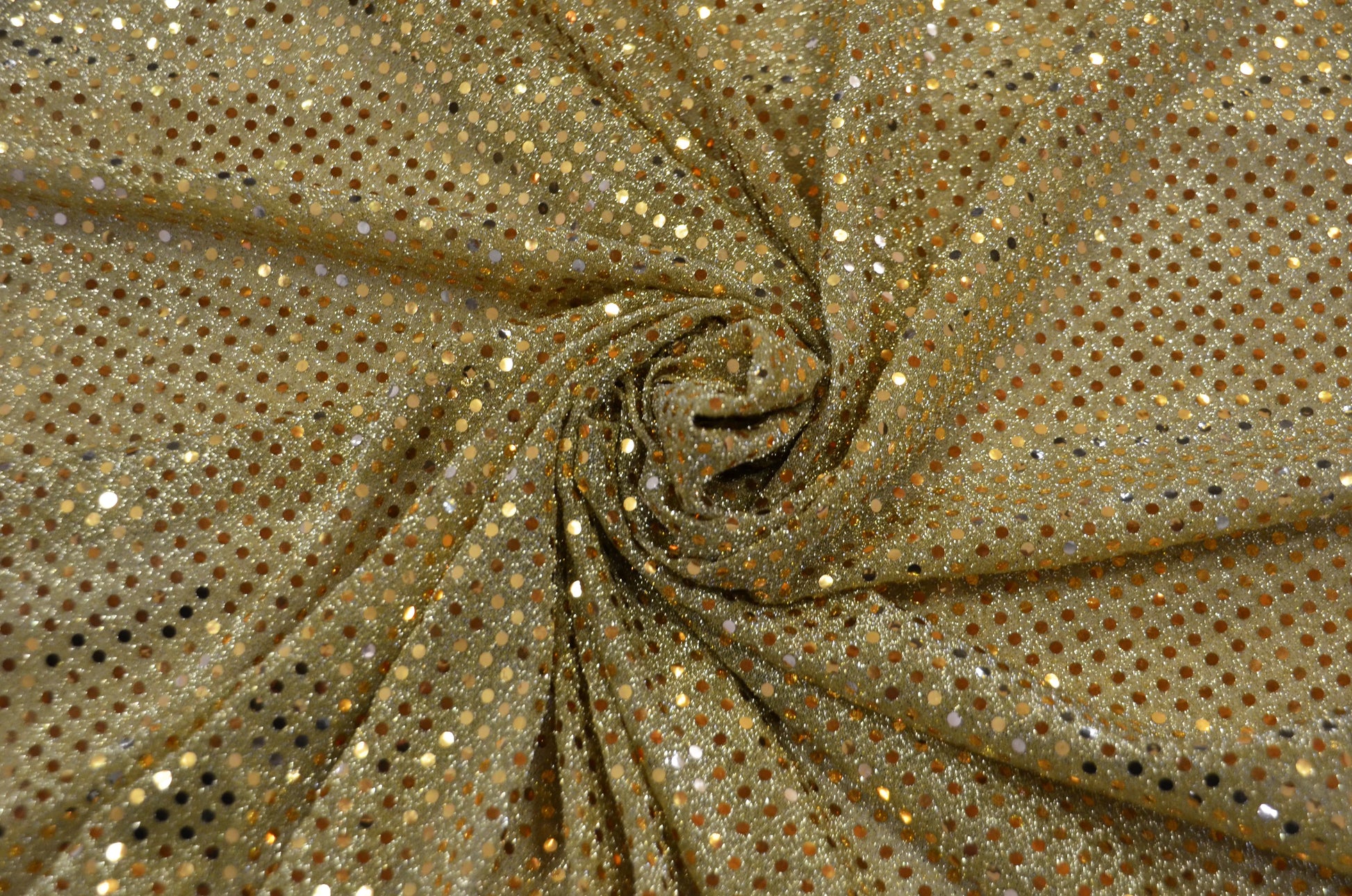 Dark Gold Confetti Dot Sequins