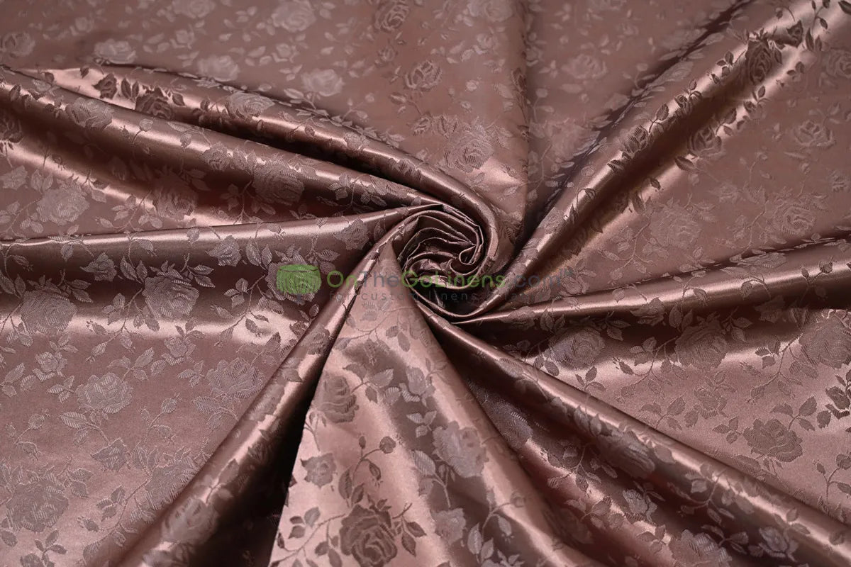 Satin Floral Jacquard Fabrics