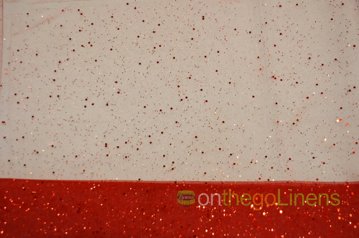Red Tulle Glitter