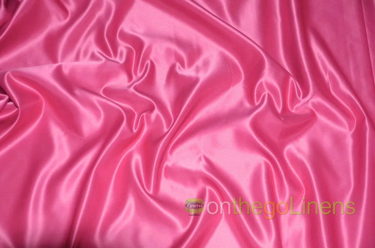Lamour Satin Fabric by the Yard & Bolt | 100% Polyester Semi Dull Heavy Satin Fabric | 60" Wide | Multiple Colors |