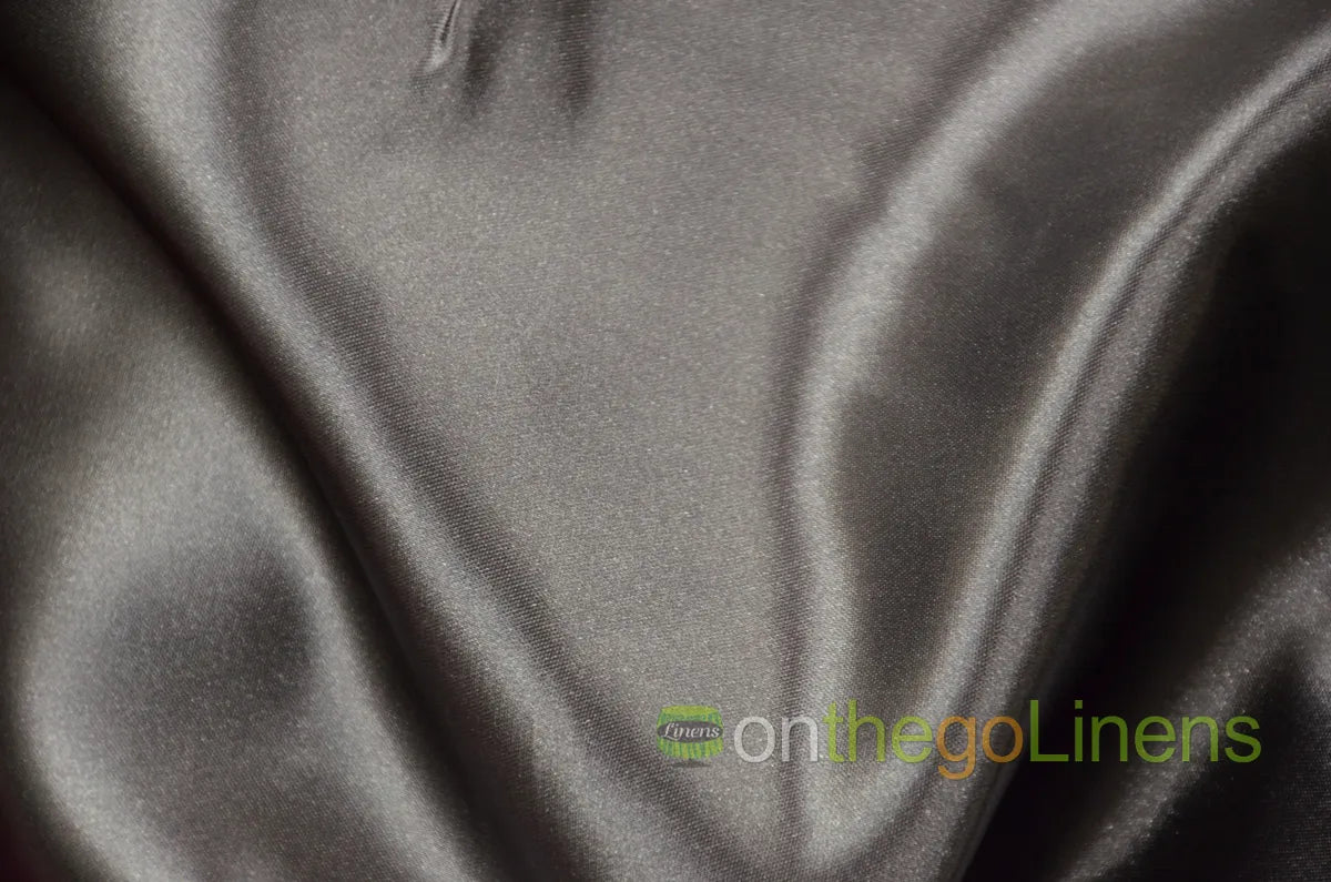 Bridal Satin Charcoal
