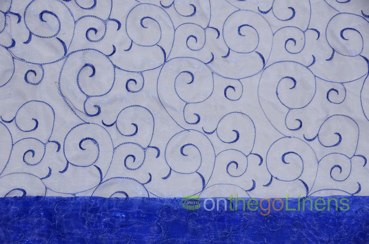 Swirl Organza Fabric by the Yard | Organza Embroidery Fabric | Multiple Colors |