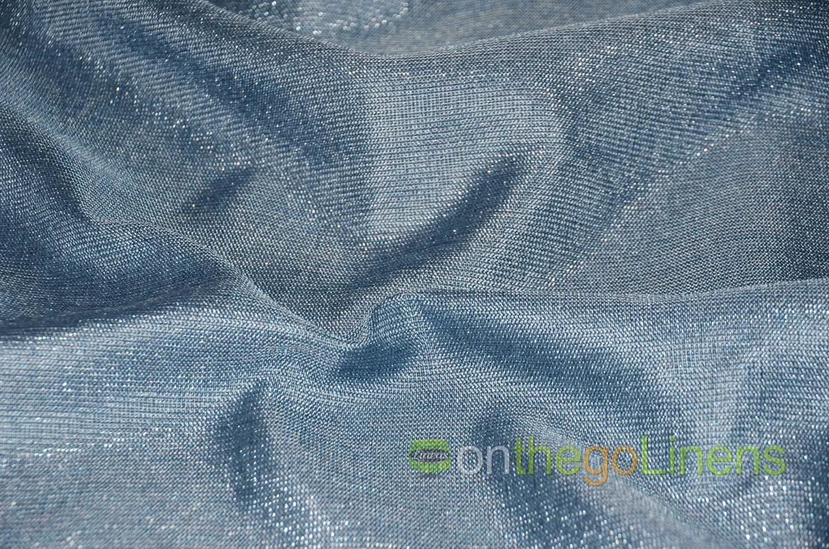Powder Blue Silver Vintage Metallic
