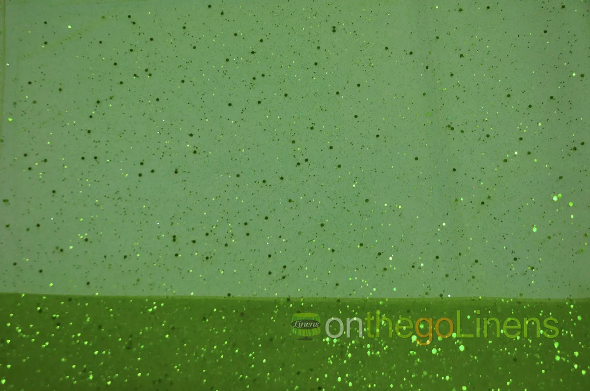 Tulle Glitter with Sequins Fabric by the Yard | Tulle filled with Glitter and Sequins | 60" Wide | Multiple Colors |