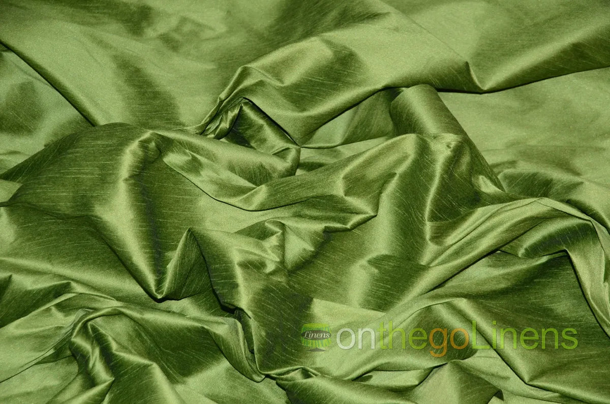 Faux Dupioni Silk Fabric | Imitation Dupioni Silk Fabric by the Yard | 54" Wide | 100% Polyester |