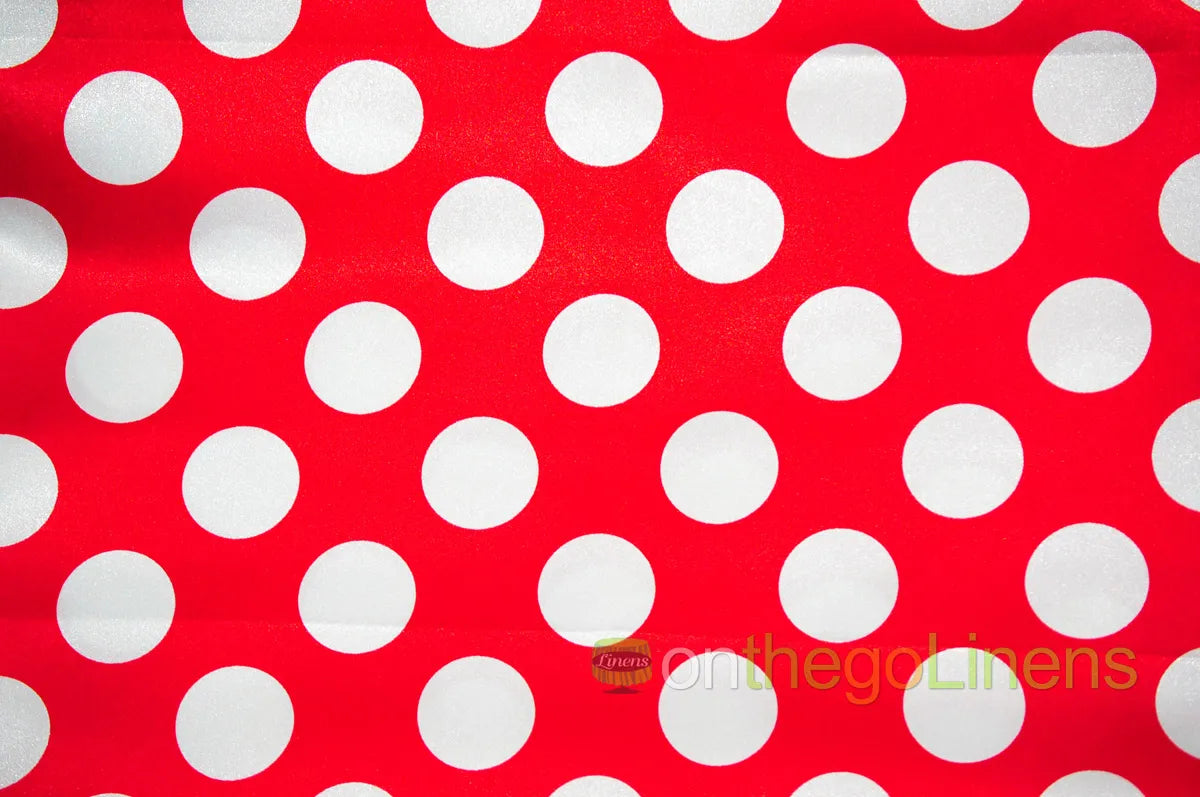 Polka Dot Charmeuse Satin Table Runners | Polka dot Satin Table Runners | Multiple Color s|