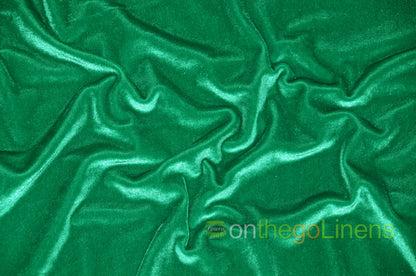 Stretch Velvet Fabric by the Yard | Soft and Smooth Spandex Velvet Fabric | 60" wide | Multiple Colors | Wholesale Bolt Available |