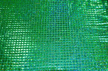 Hologram Quad Sequins Fabric by the Yard | Hologram Square Confetti Sequins Fabric | 45" Wide | Multiple Colors |