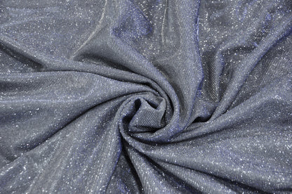 Spandex Glimmer Knit Fabric by the Yard | 56" Wide | Metallic Glitter Spandex Knit Fabric | 2 Way Stretch |