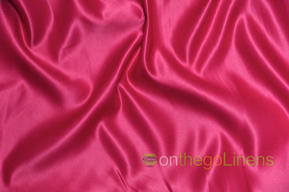 Lamour Satin Fabric by the Yard & Bolt | 100% Polyester Semi Dull Heavy Satin Fabric | 60" Wide | Multiple Colors |