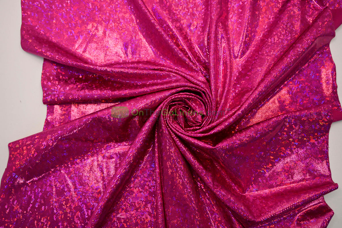 Shattered Hologram Spandex Fabric by the Yard | Dancewear Spandex Fabric | Wholesale Bolt Available | 60 Wide |