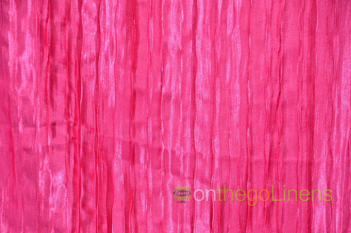 Italian Crush Satin Fabric by the Yard | 108" Wide | 100% Polyester | Multiple Colors |