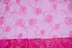 Donatello Organza Embroidery Fabric by the Yard | Multiple Colors | 54" Wide |