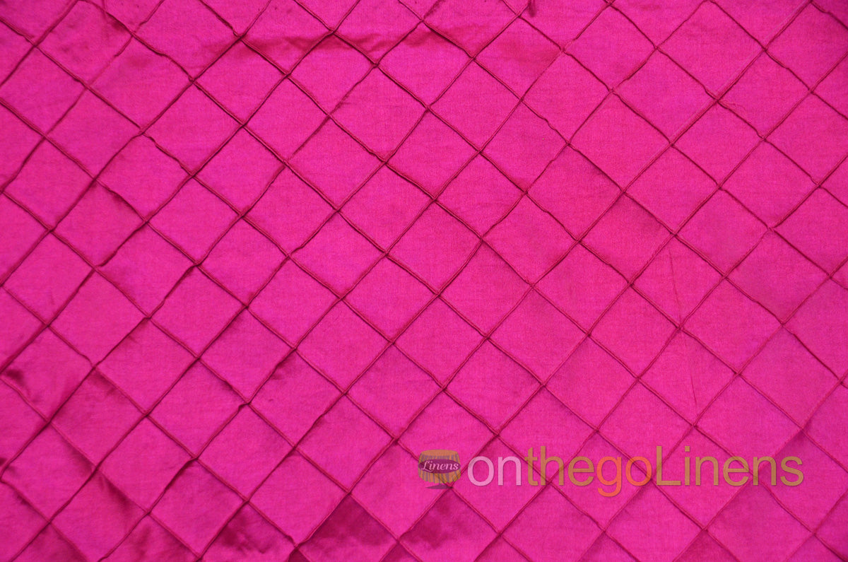 Pintuck 2x2 Fabric by the Yard | Diamond Taffeta Fabric | 52" wide | Multiple Colors |