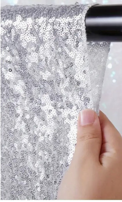 Glitz Mesh Sequins Event Drapery Panels | Glitz Sequins Curtains | Multiple Colors |
