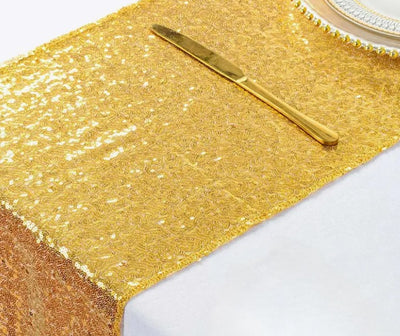 Glitz Mesh Sequins Table Runners | Size 15" x 108" | Multiple Colors |