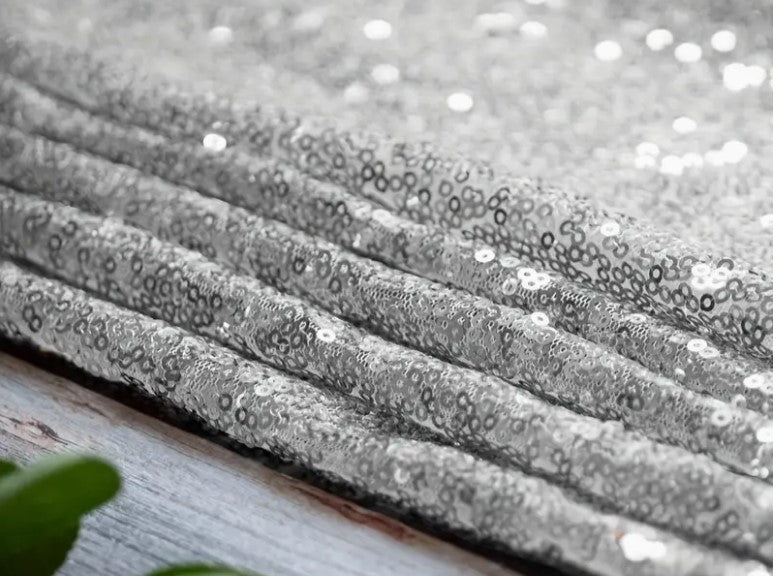 Glitz Mesh Sequins Fabric by the Yard & Bolt | 54" Wide | Multiple Colors |