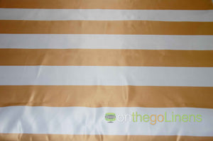 3.5" Stripe Lamour Satin Prints  | Event Drapery Custom Manufactured | Six Colors Available |