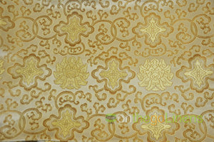 48" Wide Chinese Medallion Brocade Fabric by the Yard | Chinese Medallion Fabric | Multiple Colors |