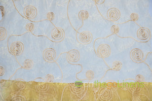 Donatello Organza Embroidery Fabric by the Yard | Multiple Colors | 54" Wide |