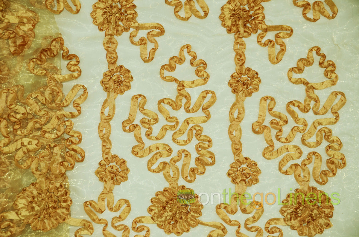 Luxury Organza Fabric by the Yard | Sheer Organza Embroidery Fabric | 54" Wide | Multiple Colors |