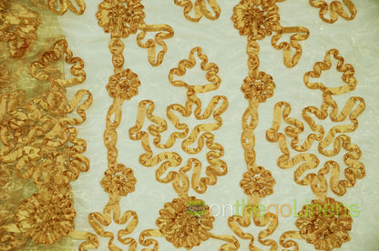 Luxury Organza Fabric by the Yard | Sheer Organza Embroidery Fabric | 54" Wide | Multiple Colors |
