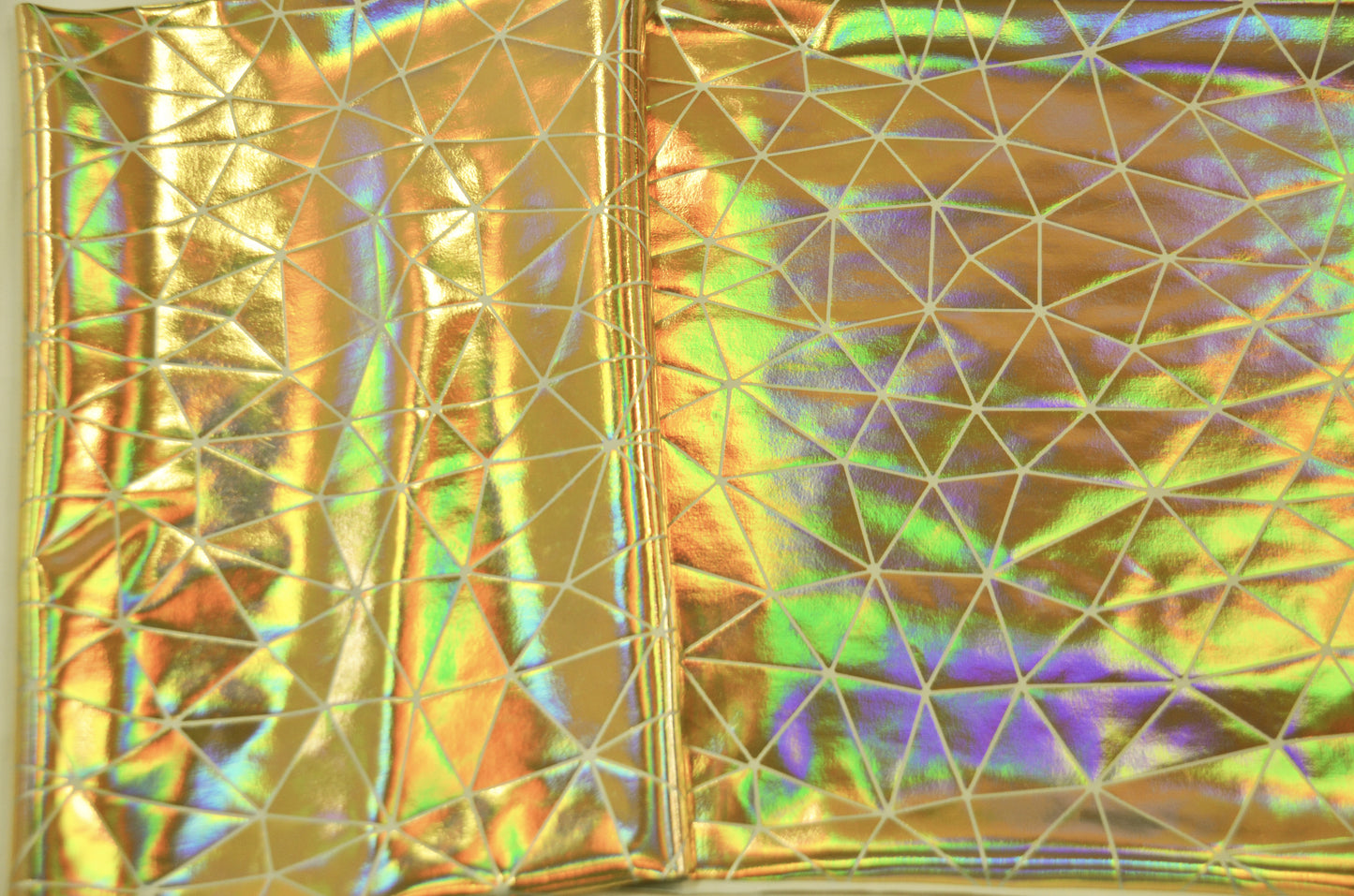 Geometric Mirror Hologram Spandex Fabrics | Dancewear Spandex Fabric | 60" Wide |
