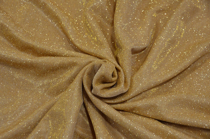 Spandex Glimmer Knit Fabric by the Yard | 56" Wide | Metallic Glitter Spandex Knit Fabric | 2 Way Stretch |