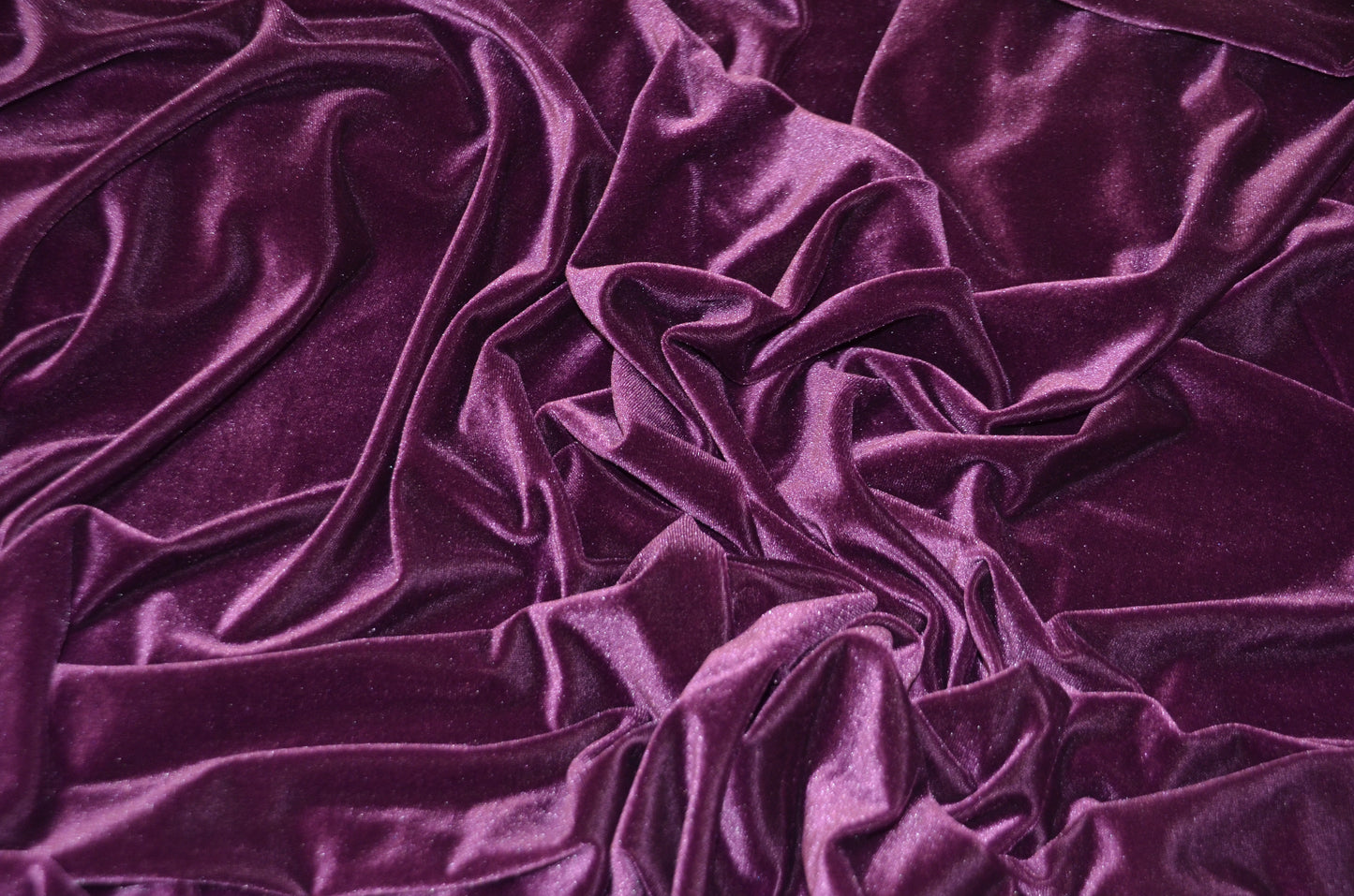 Stretch Velvet Fabric by the Yard | Soft and Smooth Spandex Velvet Fabric | 60" wide | Multiple Colors | Wholesale Bolt Available |