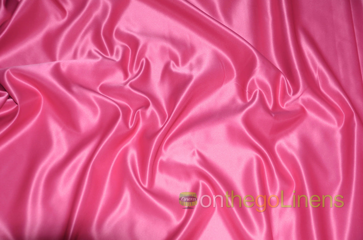 Lamour Satin Fabric by the Yard & Bolt | 100% Polyester Semi Dull Heavy Satin Fabric | 60" Wide | Multiple Colors |
