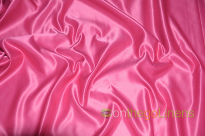 Lamour Satin Fabric by the Yard & Bolt | 100% Polyester Semi Dull Heavy Satin Fabric | 60" Wide | Multiple Colors |