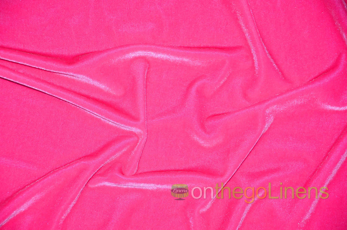Stretch Velvet Fabric by the Yard | Soft and Smooth Spandex Velvet Fabric | 60" wide | Multiple Colors | Wholesale Bolt Available |