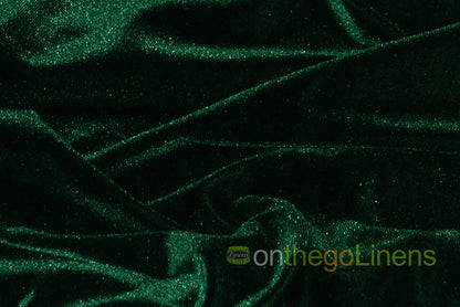 Stretch Velvet Fabric by the Yard | Soft and Smooth Spandex Velvet Fabric | 60" wide | Multiple Colors | Wholesale Bolt Available |