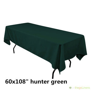 60" x 108" Banquet Polyester Tablecloth | Multiple Colors | Econoline Ready to Ship |