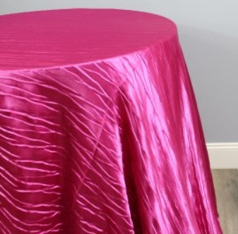 Italian Crush Satin Table Linens | Multiple Colors | 100% Polyester |