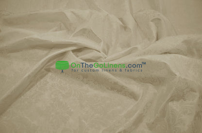 Damask Flocking Taffeta Fabric by the Yard | Flocking Velvet Damask Fabric | 60" wide |