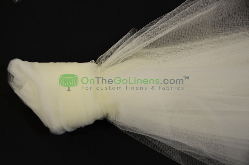 Bridal Tulle Wedding Dress Fabric | Wholesale 50 Yard Bolt | 100% Nylon | 108" Wide